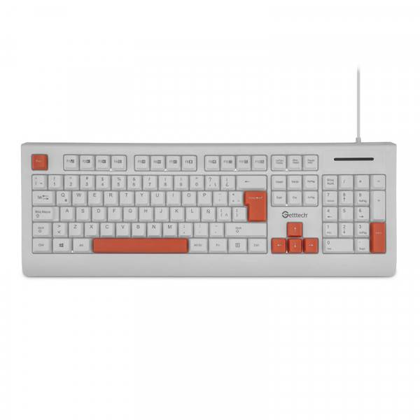 GETTTECH TECLADO BLANCO GGK-ESMWR-02-WH - GETTTECH TECLADO BLANCO GGK-ESMWR-02-WH -